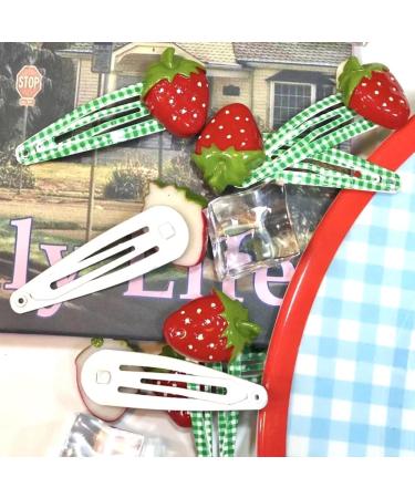 Limtula 2 s Girls Small Hair Clip Sweet Side Clip Metal Snap Hairpin Gift Cute Fruit Hair Accessories for Women B - Buy Online on GoSupps.com