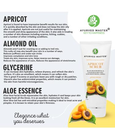 Gentle Exfoliating Apricot Scrub for Blackheads Removal | Clear Dead Skin & Moisturize | 50GM - Buy Online on GoSupps.com
