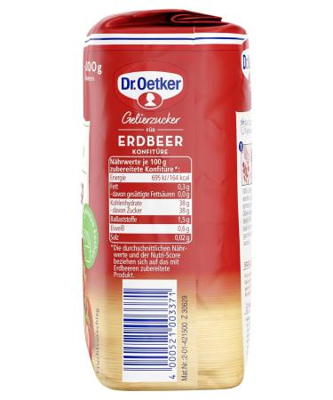 Dr. Oetker Gelling Sugar for Strawberry Jam - 7 x 500g Pack | Perfect for Homemade Jams | International Shipping Available - Buy Online on GoSupps.com