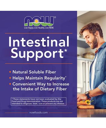 NOW Psyllium Husk Capsules 500mg - Non-GMO, Natural Soluble Fiber for Intestinal Health - 200 Veg Capsules - Buy Online on GoSupps.com