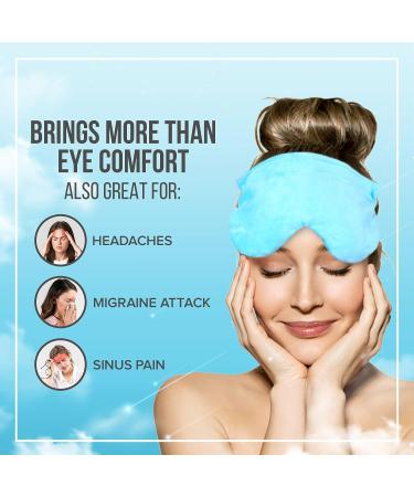 JJ CARE Lavender-Scented Moist Heat Eye Compress - Microwavable Eye Mask for Dry and Irritated Eyes - Buy Online on GoSupps.com