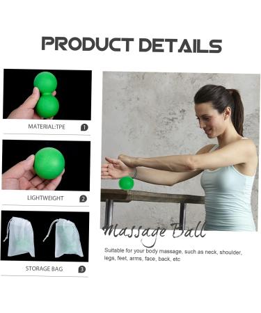 Homsfou Fascia Massage Ball Set - Sparkling Lacrosse Balls for Muscle Tension Relief | Double Sleeping Bag & Fitness Device - Buy Online on GoSupps.com