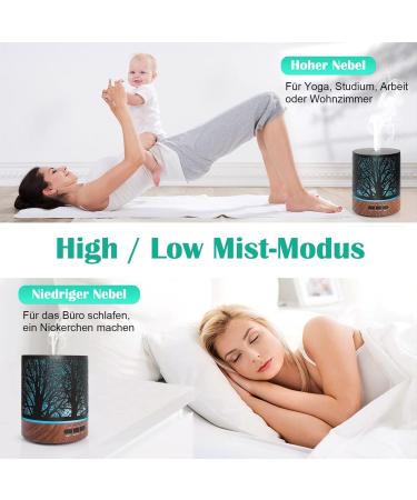 Essential Oil Aroma Diffuser 300ml - 8 Set Fragrance Room Humidifier & LED Light for Bedroom & Office | TY-500 - Buy Online on GoSupps.com