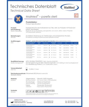 Plaster Large Sterile Wound Dressing 15x8 cm - Latex-Free 25 Individually Packed - Sensitive Skin - International Shipping - Buy Online on GoSupps.com