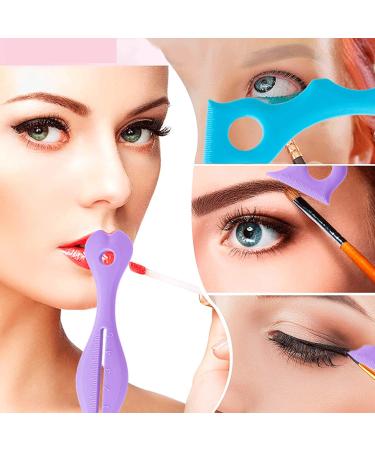 MCAORI Silicone Eyeliner Makeup Stencils Wing Tips Reusable Washable Aid Eyebrow Pencil Quick Stencil for Shape Eyebrows - Buy Online on GoSupps.com