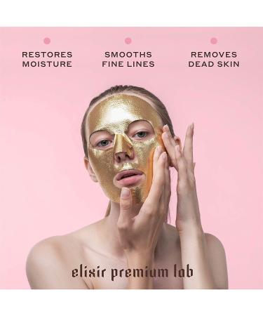 Collagen Sheet Mask Set - Korean Skincare for Sensitive Skin - 24K Gold Brightening Facial Mask - Reduce Fine Lines and Wrinkles - Bridesmaid Gift (6 Pack) - Buy Online on GoSupps.com