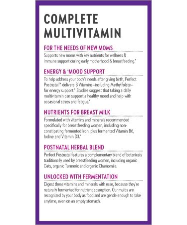 New Chapter Perfect Postnatal Multivitamin - 96 Vegetarian Whole-Food Tablets - Buy Online on GoSupps.com