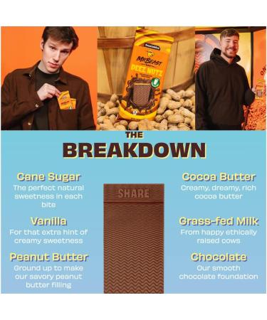 Feastables Mr Beast Bar Crunch & Deez Nutz Combo 1.0 gram Crunch + Deez Nutz Combo 60 g (Pack of 2) - Buy Online on GoSupps.com