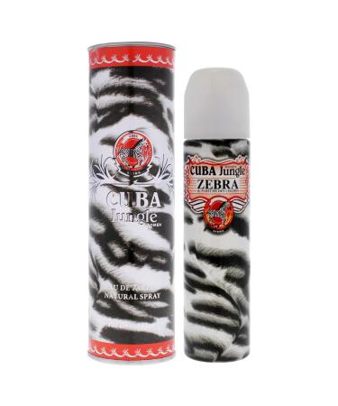 Cuba Jungle Zebra By Champs For Women. Eau De Parfum Spray 3.3 Oz.