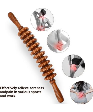 Anti-Cellulite Massage Roller & Thigh Maderotherapy Set - 47 cm Wood Roller & Bonus Massage Stick for Targeted Cellulite Treatment - Buy Online on GoSupps.com