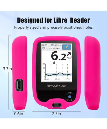 YOUSHARES Libre 2 Reader Silicone Case - 20 Waterproof Sensor Covers Anti-Drop Scratch Protection for Pink Adhesive Patches - Buy Online on GoSupps.com