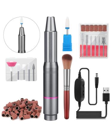 Electric nail cutter professional 12 in 1 electrical nail file set acrylic nails Geln gel 25000u/min manicure pedicure set for beginners DIY electrical nail Kit Kallus remove