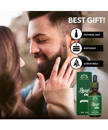 Premium Beard Oil for Men - Softens & Strengthens Beards Conditions Skin Stops Itching | Perfect Gift for Fathers & Husbands - Buy Online on GoSupps.com
