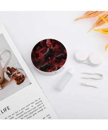 Wild Animal Bear Contact Lens Travel Kit | Cute Portable Case with Mirror for Outdoor Use - Buy Online on GoSupps.com