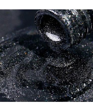 Black Crystal Magnetic Cat Eye Gel Sparkling Glitter Nail Polish Semi Permanent Nail Decoration Soak Off LED UV Gel Varnishes - (Color: 7.5ml) - Buy Online on GoSupps.com