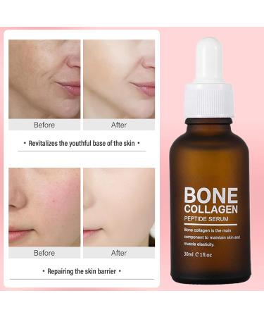 Bone collagen peptide serum collagen hydrolyzate per serving facial serum antiwrinkle antiaging skin serum white facial skin reduced pores 30 ml x 2 facial hydration - Buy Online on GoSupps.com