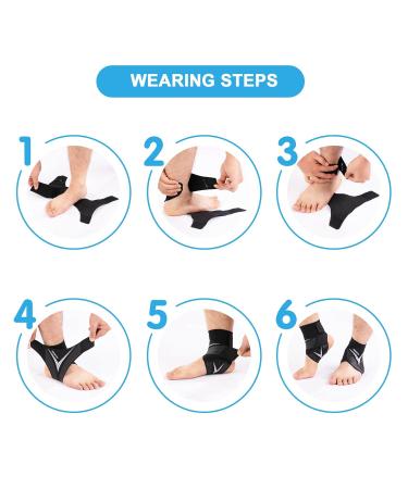 Proiron Adjustable Ankle Bandage | Comfortable Foot Joint Protection for Men & Women - Size L - Buy Online on GoSupps.com