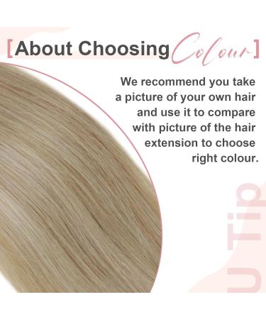 Easyouth Real Hair Extensions - 18 Inch Remy Bonding Blonde Hair Extensions | 50g 50 Pieces #27P613 & #27/613 Honey Blond Mix - Buy Online on GoSupps.com