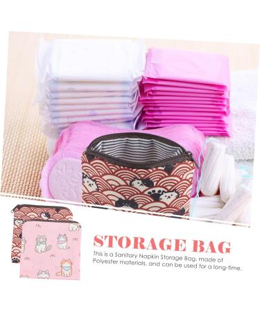 Minkissy 2-Piece Women's Band Storage Bag | Washable Tampon Organizer & Bandage Pocket - Buy Online on GoSupps.com