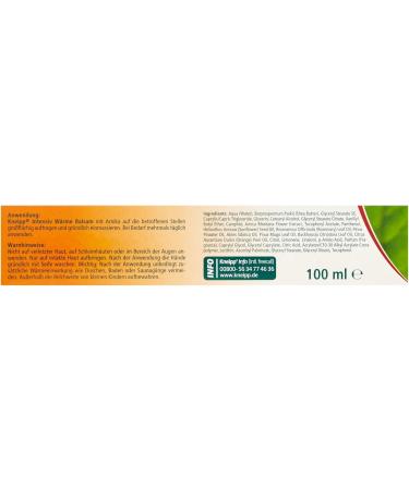 Kneipp Heat Balm with Arnica 100 ml - Buy Online on GoSupps.com