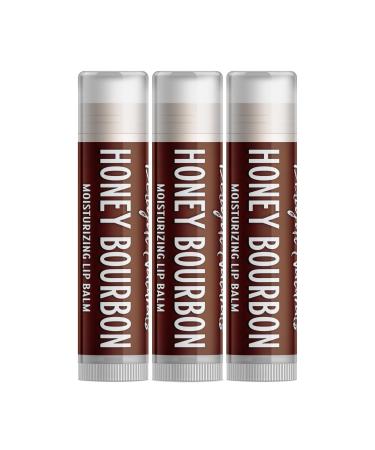 Delight Naturals Honey Bourbon Lip Balm - Three Pack