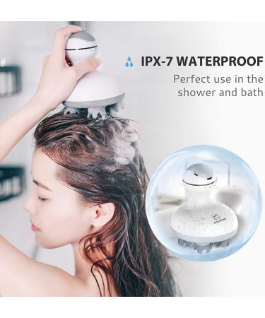 Comfier Cordless Hair Scalp Massager - Handheld Electric Head Massager with 84 Massage Nodes for Hair Growth and Stress Relief - Portable White Head Scratcher for Men - Perfect Gift for Dad - Buy Online on GoSupps.com