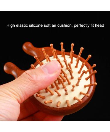 Multifunctional Wooden Massage Hair Brush & Scalp Cushion Portable Comb for Home & Travel - Buy Online on GoSupps.com