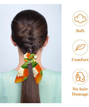 6 Pieces Bow Hair Scrunchies Rabbit Bunny Ear Scrunchies Orange Pattern Bow Bowknot Scrunchies Bobbles Elastic Hair Ties Ropes Ponytail Holder Accessories for Women Girls Color 1 - Buy Online on GoSupps.com