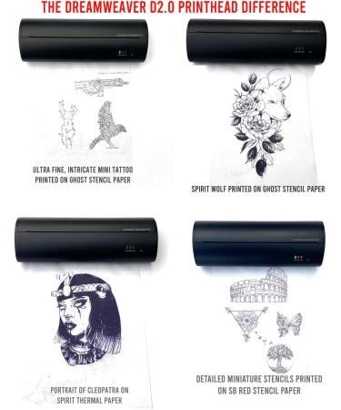 Hildbrandt Dreamweaver Portable Tattoo Stencil Printer | Wireless Bluetooth | Thermal Stencils Compatible with Apple iOS | Bundle with Stencil Stuff, Even Better Butter, Ghost Paper - 4oz - Buy Online on GoSupps.com