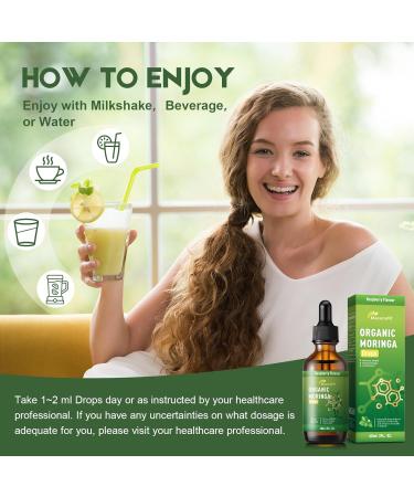 MaxuraFit Moringa Leaf Drops with Vitamin C Moringa Oleifera Extract Liquid Drops for Immunity Support Antioxidant Overall Health & Energy Vegan Herbal Supplement 2 fl oz - Buy Online on GoSupps.com