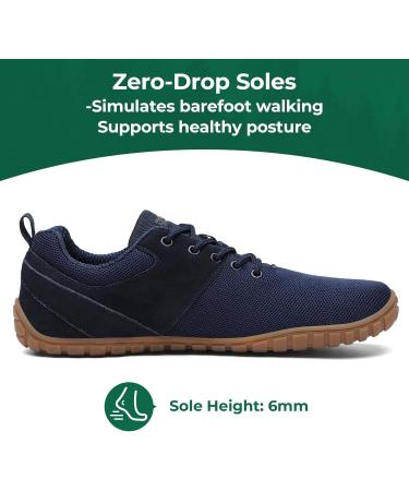 SAGUARO Unisex Barefoot Shoes Wish - Forest Wide Toe Zero-Drop Sole Size 36-48 Blue 43 EU | Best International Shipping - Buy Online on GoSupps.com