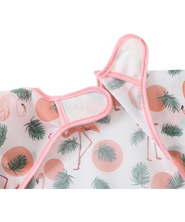 Yunguui 5-Pack Baby Sleeved Bibs | Waterproof Washable Full-Body Bibs for 3-30 Months | Unicorns Butterflies Flamingos Swans Birds - Buy Online on GoSupps.com