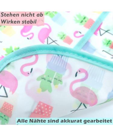 Yealoo Waterproof Baby Bibs - 3 Pack Long Sleeve Bibs for 3-24 Months | Unicorn Owl Flamingo Designs - Buy Online on GoSupps.com