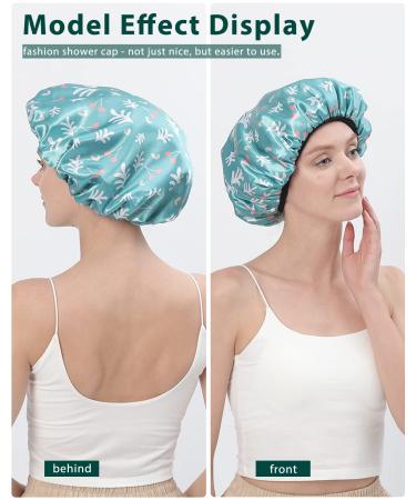 Buy E Enasue Reusable 3-Layer Waterproof Shower Hood - Extra-Sized & Adjustable for Long Hair | Ideal for Makeup | Green - Buy Online on GoSupps.com