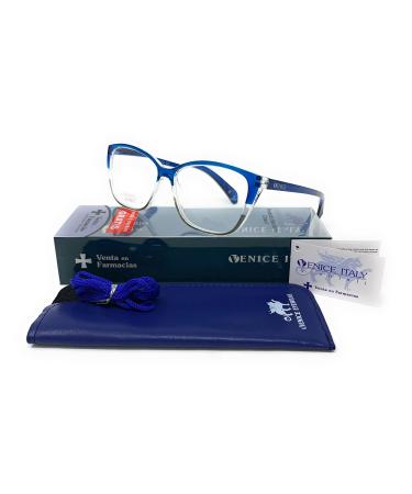 New model reading glasses presbyopia tired eyesight ULTIMA VINTAGE ladies VENICE VISION - diopters: 1 to 3.5 +3.00 Blue
