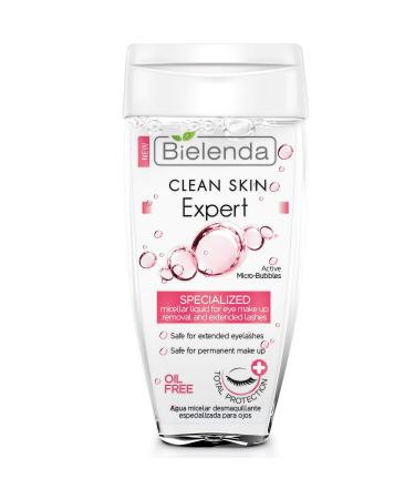 Bielenda Clean Skin Expert eye make-up remover for eyelash extensions 150ml - Buy Online on GoSupps.com