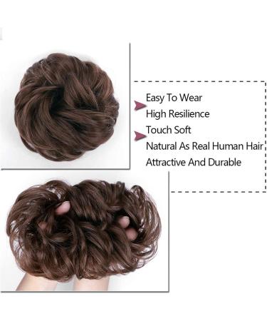 Hair Chignon Synthetic Bun Messy Bun Donut Bun Curly Bun with Elastic Rubber Band Ponytail Extensions Hair Bun for Women Messy Bun Hair Piece (Color : 4) - Buy Online on GoSupps.com