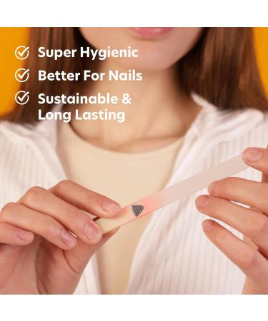 Bona Fide Beauty Czech Glass Nail File - Soft Gold & Orange - High Grit Crystal Nail File - Ideal Gift for Women - Buy Online on GoSupps.com