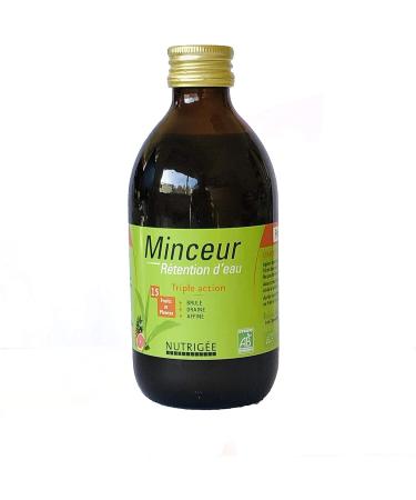 NUTRIG E - Slimming Water Retention - Organic Concentrated Drink - Triple Action - Burns Drains & Refines - 9 Organic Plants & 6 Organic Fruits - 2 x 10ml /Day - 300 ml - 15 Day Program - Made in France - Buy Online on GoSupps.com