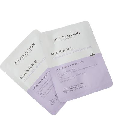 Revolution Beauty London Skincare Maskne Calming and Purifying Lower Face Sheet Mask - Buy Online on GoSupps.com
