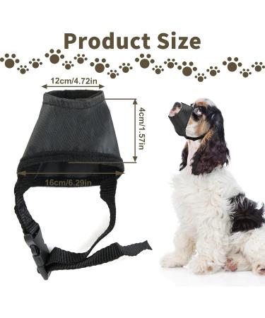 Dog Muzzle for Small Dog - Soft Breathable Dog Safety Muzzle to Prevent Biting Barking Chewing Eating Dog Mouth Guard with Adjustable Straps - Buy Online on GoSupps.com