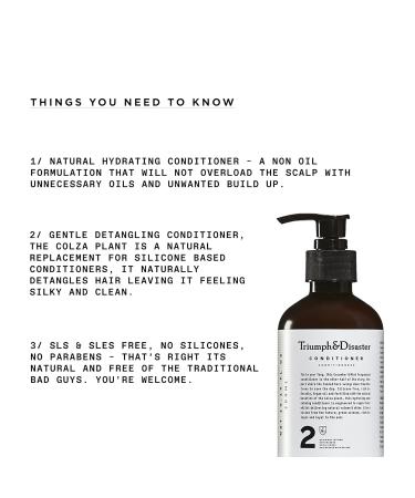 Triumph & Disaster Moisturising Conditioner with Keratin & Argan Oil | 500ml | International Shipping Available - Buy Online on GoSupps.com