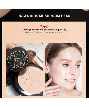 AILIEEE CC Cream Foundation Cushion B.B Printing Concealer Moisture Beauty Cream Base Makeup Moisturizing Oil Control Lightweight Smoothing Natural Concealer - Buy Online on GoSupps.com