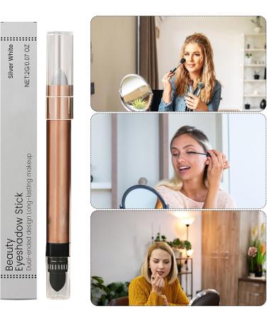 Fard Paupi res En B ton De Contour B ton De Fard Paupi res Imperm able Double Extr mit | Stylo Contour Des Yeux Pour Les F tes Performances Sur Sc ne v nements White - Buy Online on GoSupps.com