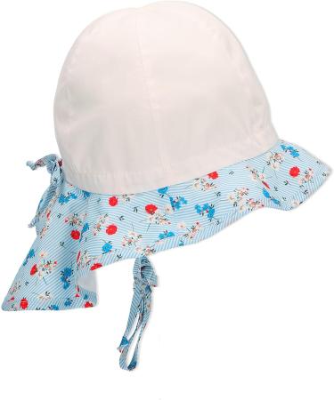 Sterntaler Girls Sun Hat with Flower Wreath | White 53 - Perfect for Summer & Sun Protection - Buy Online on GoSupps.com