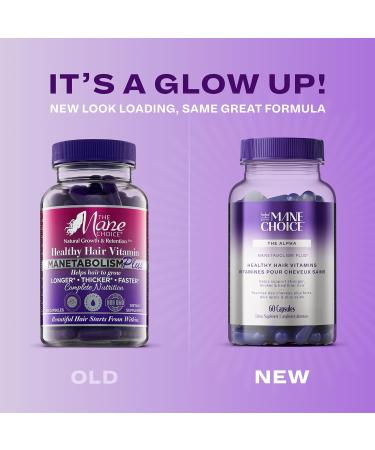 The Mane Choice MANETABOLISM Plus Healthy Hair Growth Vitamins - Supplements for Longer Thicker Healthier Hair - Hair Skin & Nails Vitamins for Women & Men (60 Capsules) Packaging May Vary - Buy Online on GoSupps.com