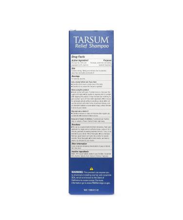 Tarsum Extra Strength Psoriasis Shampoo - Coal Tar Shampoo for Scalp Psoriasis, Seborrheic Dermatitis, and Dandruff - Exfoliating Relief for Itchy Scalp - 4 oz - Buy Online on GoSupps.com