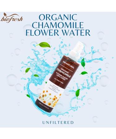 Biofresh cosmetics Unfiltered floral water for face body and hair facial care make-up remover removes make-up facial cleanser skincare 200 ml (Chamomile 200ml) - Buy Online on GoSupps.com