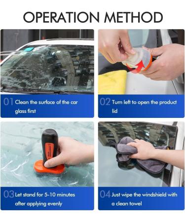 Louisx Glass Cleaning Board Glass Coating for Windshield 2024 New Upgraded Windshield Hydrophobic Improves Clarity and Visibility for Enhancing The Visual Effects of Automotive Windshields (2pcs) - Buy Online on GoSupps.com
