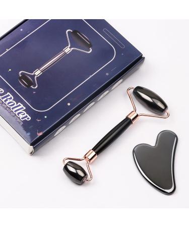 SONGIN Jade Roller & Gua Sha Set - Magnetic Hematite Facial Massager for Wrinkle Reduction Puffy Eyes & Muscle Relaxation | Best for Women - Buy Online on GoSupps.com
